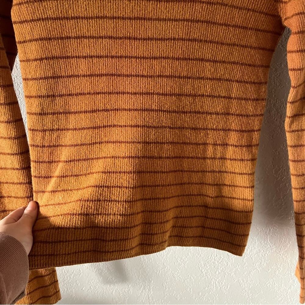 Vince Orange Striped Wool Sweater - Picture 6 of 9